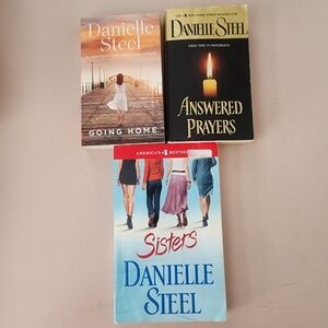 3 Danielle Steel Novels "Answered Prayers", "Going Home" and "Sisters" Paperback
